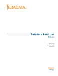Teradata FastLoad Reference - Teradata