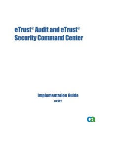 eTrust Security Command Center - CA Technologies Global Search