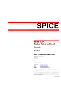 SPICE DL/I Product Reference Manual