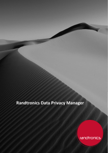 Randtronics Data Privacy Manager