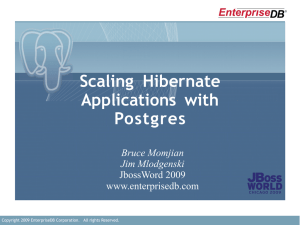 Scaling Hibernate Applications with Postgres