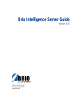 Brio Intelligence Server Guide Version 6.6