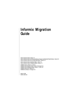 Informix Migration Guide