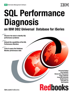 Front cover SQL Performance Diagnosis on IBM DB2 Universal