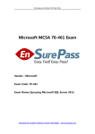 Microsoft MCSA 70-461 Exam - Free IT Certifications Dumps