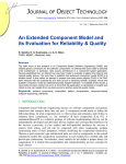 An Extended Component Model and its Evaluation for Reliability