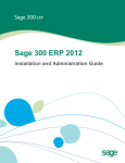 Sage 300 ERP 2012 Installation and Administration Guide