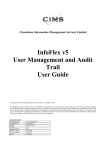 InfoFlex User Management and Audit Trail User Guide