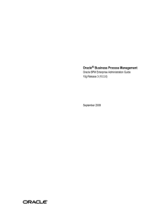 Oracle® Business Process Management