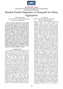 Sharded Parallel Mapreduce in Mongodb for Online Aggregation