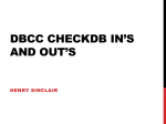 DBCC CHECKDB In`s and Out`s