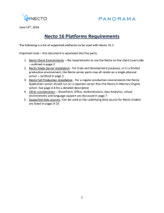 Necto 16 Platforms Requirements