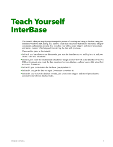 InterBase 5 Tutorial