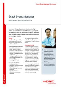 Exact Event Manager