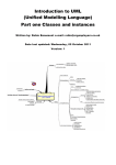 Introduction to UML (Unified Modelling Language) Part one Classes