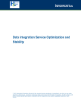 Data Integration Service Optimization and Stability