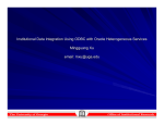 Institutional Data Integration Using ODBC with Oracle