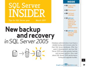 SQL Server In SIder