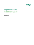 Sage HRMS 2015 Installation Guide