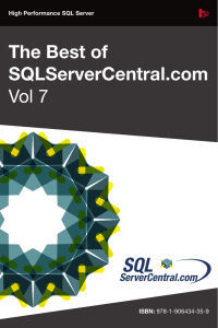 The Best of SQLServerCentral.com – Vol. 7