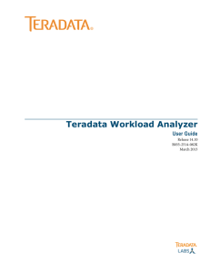 Teradata Workload Analyzer
