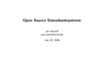 Open Source Datenbanksysteme