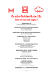 Oracle GoldenGate 12c - Oracle Data Warehouse Community Seite