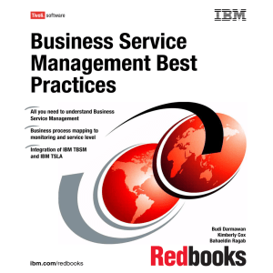 Business Service Management Best anagement Best Practices