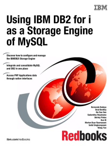 Using IBM DB2 for i as a Storage Engine of MySQL Front cover