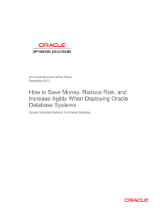 How to Save Money, Reduce Risk, and Database Systems