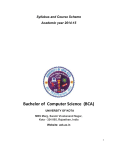 Bachelor of  Computer Science  (BCA) Syllabus and Course Scheme