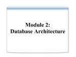 Module 2: Database Architecture