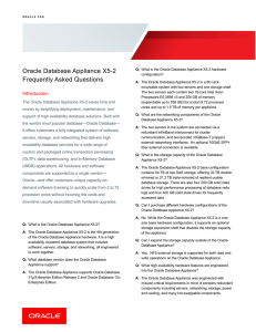 FAQ: Oracle Database Appliance