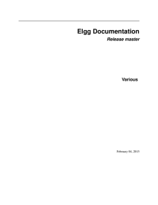 Elgg Documentation