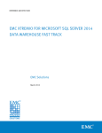 EMC XtremIO for Microsoft SQL Server 2014 Data Warehouse Fast