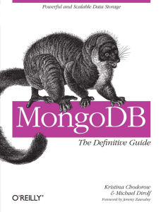 MongoDB: The Definitive Guide