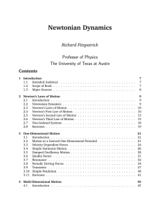 Newtonian Dynamics - Richard Fitzpatrick