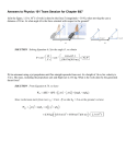 Physics 100 Group Session for Chapters 1 – 3