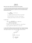 Physics 130 Sample Exam 4