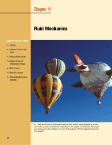 Chapter 14 Fluid Mechanics