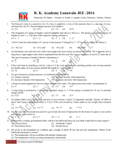 R. K. Academy Lonawala JEE -2014