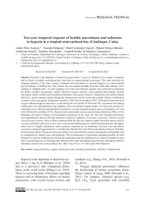 Two-year temporal response of benthic macrofauna and sediments