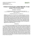 Analysis of Fish faunas in Kaftar Wetlands: A case study of Fars