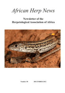 African Herp News 58, December 2012