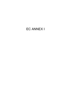 EC ANNEX I