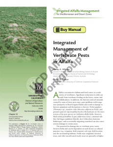 Integrated Management of Vertebrate Pests in Alfalfa