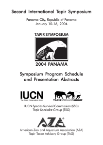 Book of Abstracts - Tapir Specialist Group