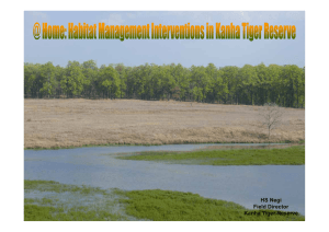 Habitat Management Interventions in Kanha