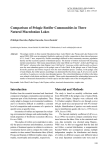 Comparison of Pelagic Rotifer Communities in Three Natural