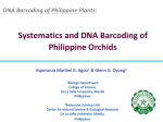 Systematics and DNA Barcoding of Philippine